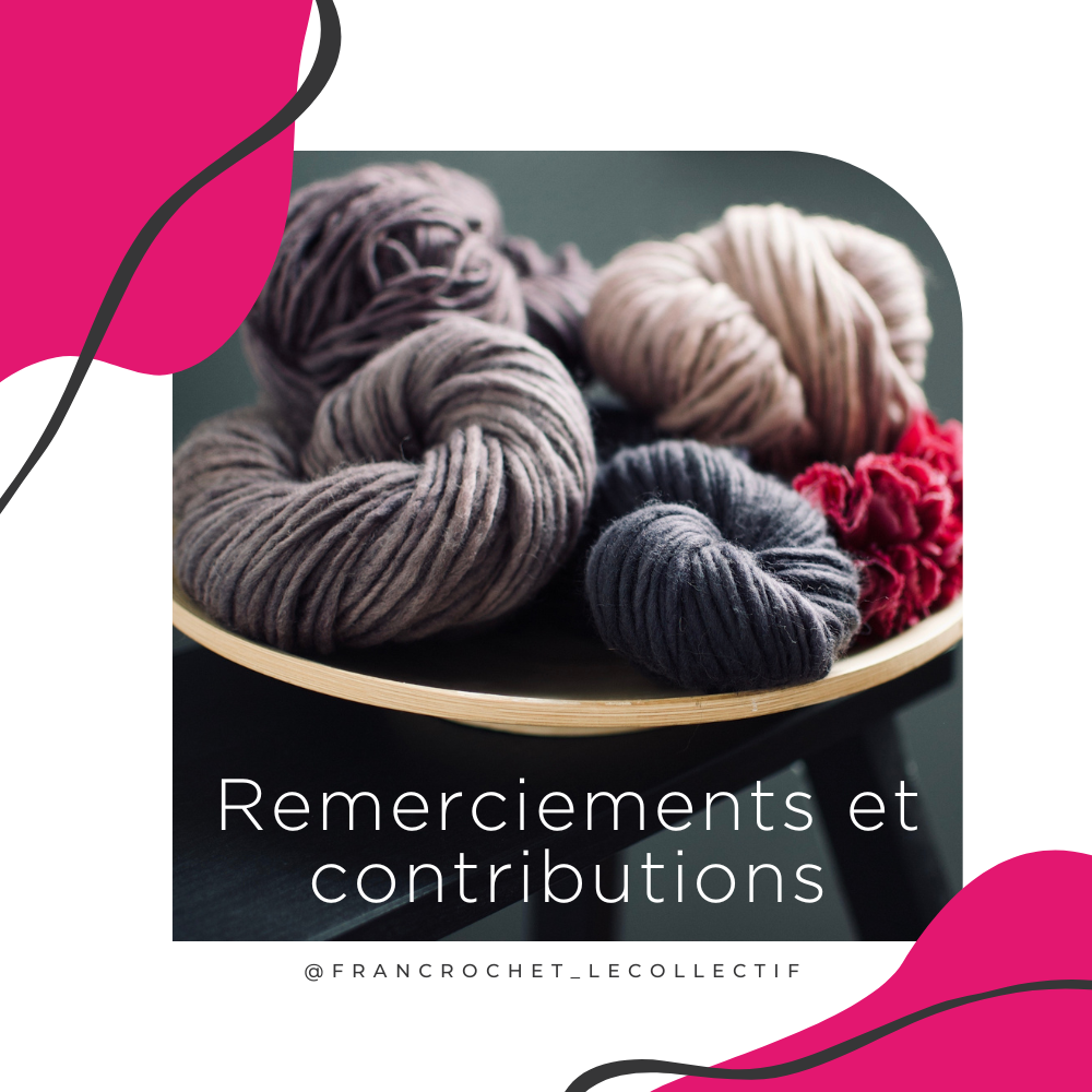 Remerciements et contributions guide de crochet Francrochet Le Collectif