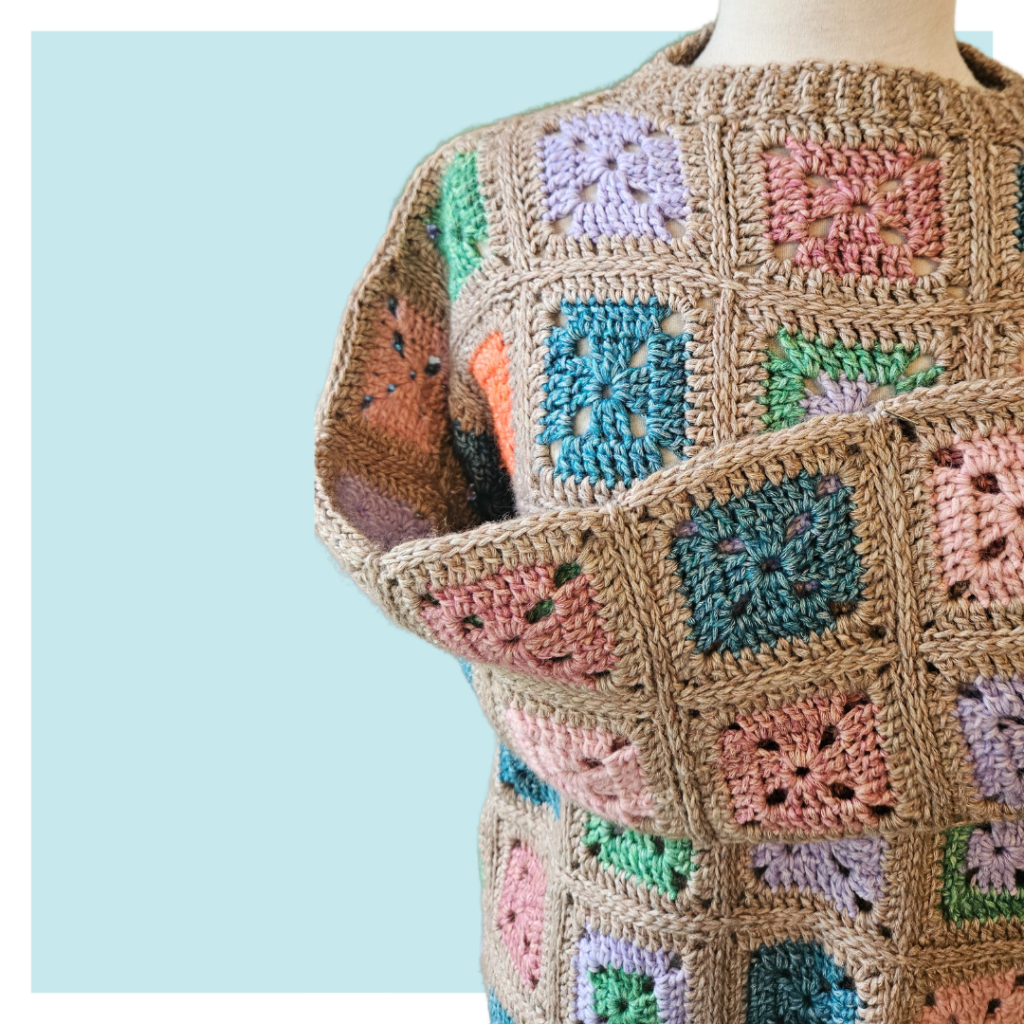 Patron de chandail au crochet Granny Lives Here (Mémé vit ici) par ACCROchet